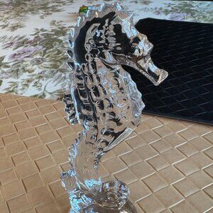 Waterford Crystal Giftology 7" Seahorse Paperweight Sculpture # 40000920